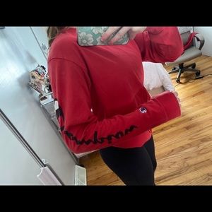 Red champion long sleeve